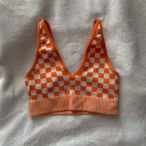 Garage Summer Seamless Deep Plunge Top